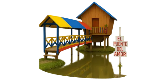 Cabaña puente del amor
